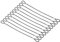 PATIKIL 9 Inch Safety Cable Lock, 10 Pack Stainless Steel 2mm Dia Security Wire Rope with Double Loop for Luggage Lock Black