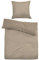 TOM TAILOR 0007707 Bettwäsche Garnitur mit Kopfkissenbezug Flanell Cooper 1x 200x200 cm + 2X 80x80 cm, beige