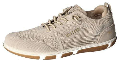 MUSTANG Damen Sneaker Schnürung trendig Halbschuhe sportlich 1488-303, Größe:40 EU, Farbe:Beige