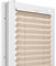 Fenster DEKOR - Plissee Klemmfix ohne Bohren Breite 130 cm x Höhe 150 cm - Fenster Plissees innen Milchkaffee - Faltrollo blickdicht - Faltrollos einfach zu montieren - Blissett Rollo