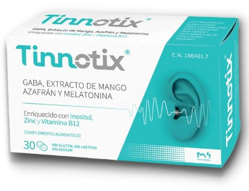 Tinnotix | 30 Cápsulas para el tinnitus o acúfenos | Complemento alimenticio que Reduce los pitidos en tus oídos | Ingredientes 100% NATURALES | Apto para mujeres y hombres
