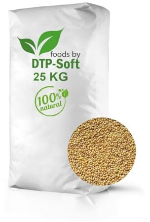 Hirse gelb weiß lose Vogelfutter Körnerfutter Kanarien Vogel Wellensittich (25kg)