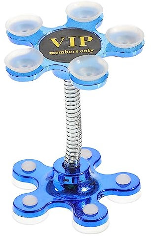 Homoyoyo Multifunctional Car Phone Holder Silicone Dual-sided Suction Cup Navigation Bracket for Windshield Console Durable Unique Design Secure Fit for Smart Devices (Random Color)