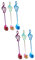 TOPBATHY 6 Pz cucchiaino da caffè in acciaio inossidabile cucchiai per mescolare per bar paletta in acciaio inox bar spoon cucchiaio da dolce otomatone cucchiaini da caffè con note musicali