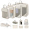 BillyBath Lot de 10 organiseurs de valise, sacs à vêtements, sacs à chaussures, organiseur de voyage, cubes de rangement, pour cosmétiques, sacs de voyage, Beige