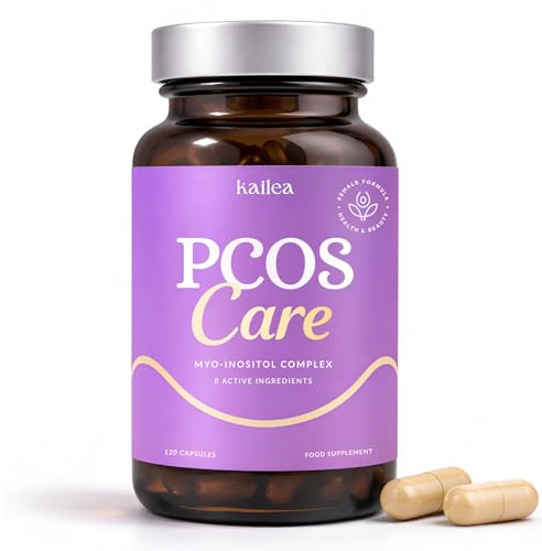 8-in-1 Inositol Complex for Women - Myo-Inositol, NAC, Maca Root, Folate & Chromium | Supports Hormone Balance, Regular Cycles & Healthy Weight Management | 120 Capsules | Kailea