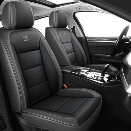 SAHFEE Sitzbezüge Auto Autositzbezüge Universal Set für Mercedes Benz Klasse C C220 S204 Sport C300 W204 Sport C200 W204 Auto Zubehör,Schwarzgrau