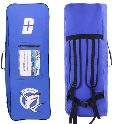 Paddelboard-Rucksack, tragbar, Nylon, SUP, Surfbrett, Reißverschlusstasche für aufblasbares Stand-Up-Paddel, 75 L, Blau