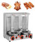 Kommerzieller Gas-Döner-Kebab-Automat, Automatisch Rotierender Edelstahl-Grill Mit 3 Brennern, Temperatureinstellung 50–350 °C, Vertikaler Drehofen Auf Der Arbeitsplatte Für Restaurants, Bars, Partys