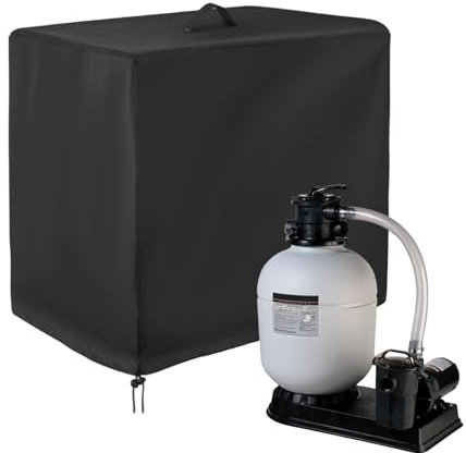 Cubierta de Filtro de Piscina de – 33 x 24 x 33.8 Pulgadas, Cubierta de Bomba de Piscina Anti-UV – Cubierta de Filtro de Piscina de Tela Oxford para Filtro de de Piscina