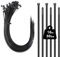 100 Stück Kabelbinder Schwarz, 400 x 4,8 mm Nylon lang Cable straps uv beständig, 16 inch Cable Ties Zugfestigkeit 22kg, Selbstsicherndes Zip Ties für Zur Ordnung von Kabeln, Gartenarbeit Hause Büro
