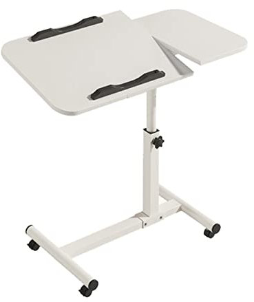 KHLMSRXJ Tavolino per Laptop, scrivania sul Comodino con 2 Desktop inclinabili, Supporto per Stampante per Ufficio, casa ospedaliera, 3 Colori