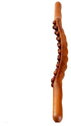 Rolling Pin Universal Back Needle Massage Tendons Beech Wood Scraping Stick Point Treatment Guasha Relax Therapy Tool(Type a)