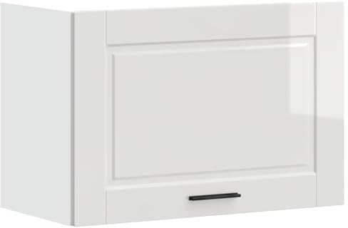 vidaXL Küchen-Hängeschrank Porto Hochglanz-Weiß Holzwerkstoff, Wandschrank Küche, Wandschrank, Oberschrank, Küchenschrank, Hängeschrank