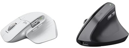 Logitech MX Master 3S & Trust Yuno Souris Ergonomique sans Fil,