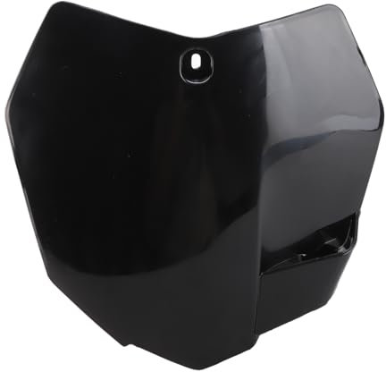 Ausla Motorcycle Front Number Plate, Front License Plate Cover Tag Replacement for Mountain Bike, E Bike, Down Hill (Black)