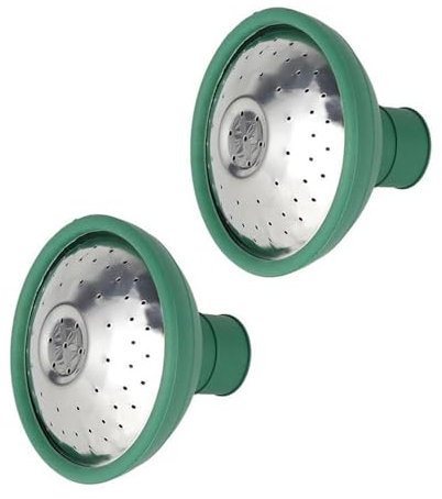 Ailan Juego de 2 regaderas con Cabezal de Rosa para regar fácilmente Plantas de Interior y Exterior. Regadera Universal con Cabezal de Rosa ABS, 2 Piezas