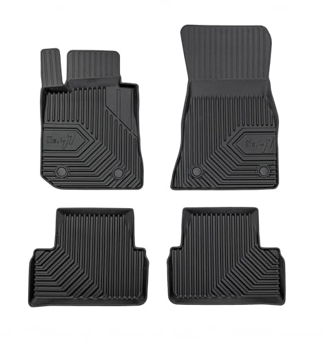 Fußmatten Gummimatten kompatibel mit BMW 4er Gran Coupe G26 2021-2025 TPE Schwarz 4 TLG