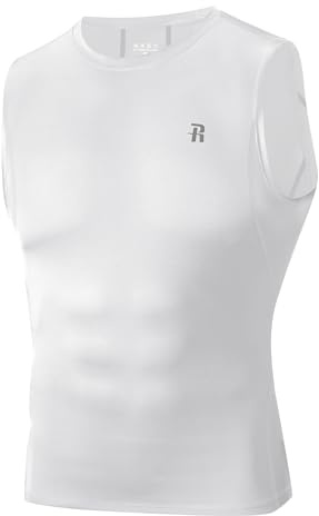 Runhit Herren Kompressionsshirt Tank Top Ärmellos, 1/3 Pack Funktionsshirt Atmungsaktiv Schnell Trocknend, Laufshirt & Muskelshirt für Fitness Gym Training, Sport Unterhemd