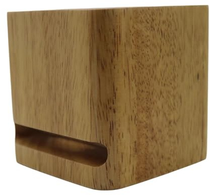 Ludom Mobile Phone Amplifier Stand,Solid Wood Mobile Phone Base with Reinforcement Natural Sound Booster