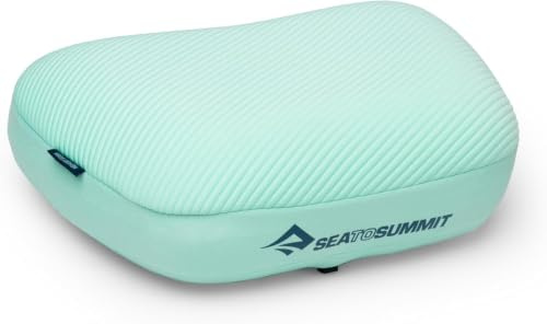 Sea to Summit - Aeros Memory Foam Campingkissen - aufblasbares Premium Reisekissen - Xpress-Ventil - 3D-Strick Komfort - bis 12 cm Höhe - rutschfest mit PillowLock - für Camping, Trekking & Reisen