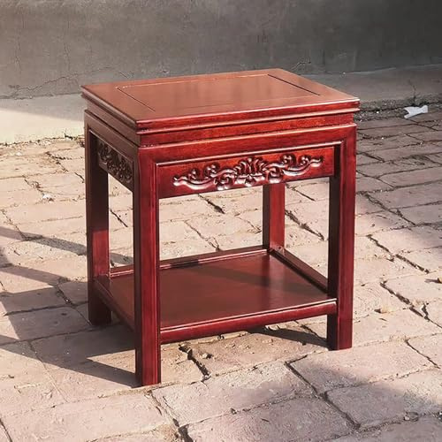 YCCYHQ Solid Wood Narrow Entryway Table, Planter Stand, Console Tables for Living Room, Potted Plants and Fish Tanks Can be Placed(80x80 cm/31.5x31.5 in)