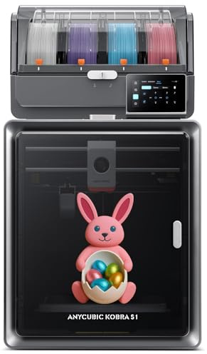 Anycubic Kobra S1 ACE 2 Pro Combo 3D-Drucker, 600 mm/s Hochgeschwindigkeit | Einfach zu montieren und zu bedienen, Trocknen während des Druckens, Automatische Nivellierung, Hochgeschwindigkeitsdruck