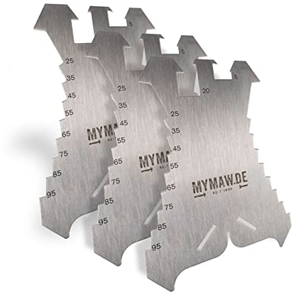 3 x Anreißschablone aus Edelstahl Anreißer Dachdecker Klempner Spengler Günstig