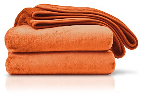 Amago - Kuscheldecke, Cashmere-Feeling, 130 x 170 cm - Terracotta