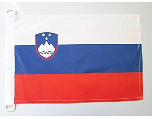 AZ FLAG Bandiera Navale Slovenia 45x30cm - Bandiera Maritima Slovena 30 x 45 cm speciale Nautismo, Padiglione Nautico