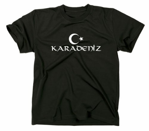 Karadeniz Türkei Türkiye Flagge T-Shirt, schwarz, S