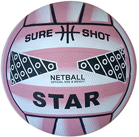 Sure Shot - Ballon de netball - Rose - Taille 4