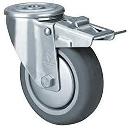 Lacor 56523 – Rad mit Bremse für Profi-Küche Qualität Regale | Langlebiges Profi-Utensil; entwickelt für optimale Leistung und schnelle, unkomplizierte Reinigung in der Spülmaschine
