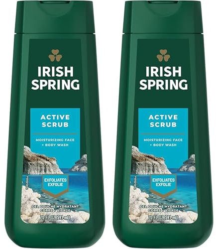 Irish Spring Body Wash, Deep Action Peeling 510 ml (2 Stück)