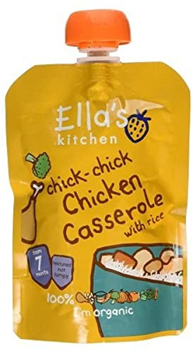 Ellas Kitchen Chick-Chick Chicken Casserole with Rice - Stage 2, 130 grams