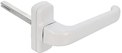 Amig - Manilla de Aluminio de Roseta para Puerta - Color Blanco - Modelo Epsilon - Aluminio Resistente - Instalación Rápida - 132 x 70 mm - Cuadradillo de 8 mm - Diseño Moderno y Elegante - Pieza
