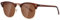 kimorn Polarisierte Sonnenbrille Unisex Retro Halb-Randlos Rahmen Klassisch Eyewear AE0550 (Braun&Gold, 52)