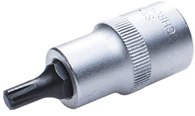 SW-Stahl 04561L Schraubendreheinsatz 1/2 Zoll, Ribe Bit 5 x 55 mm | Ribe CV Einsatz für Scheinwerfer - Steckschlüssel Adapter für Ventildeckel - Hochwertiger Chrom-Vanadium Bit