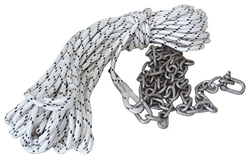 Forniture Nautiche Italiane Cima Ø10X30+Catena Ø6X2+2 Grilli Ø8