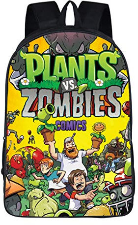 WANHONGYUE Plants vs. Zombies Image Printing Student Backpack Rucksack Book Bag School Bag /1
