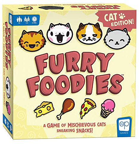 USAopoly Furry Foodies - A Light Strategy Game with Cats Family Board Game