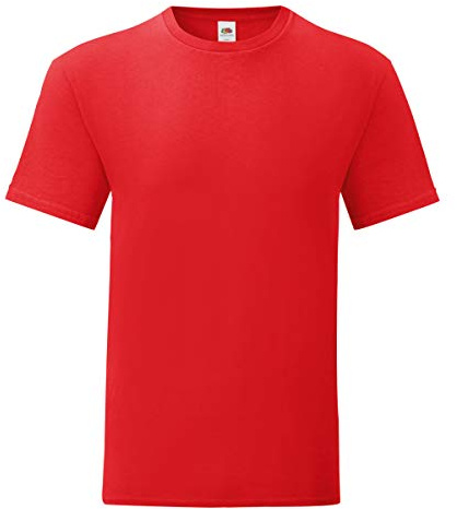 Fruit of the Loom Mens Iconic T-Shirt (3XL) (Red)
