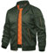 TACVASEN Herren Winddicht Bomberjacke Sportjacke Sweat Blouson Freizeitjacken Übergangsjacke mit Reißverschluss (XL, Armeegrün)