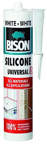 BISON 6306986 Cartuccia Silicone Universale Bianco, 280 ml