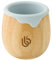 bamboo bamboo Taza de para Bebés y Niños, Taza de Aprendizaje con Borde de Silicona para Protección de Dientes y Encías, Capacidad de 150ml para la Transición (Gris)