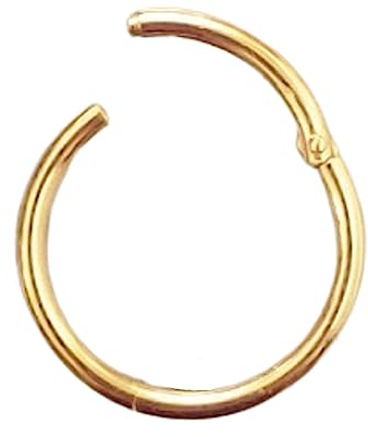 Ringe PIERCING Clicker Nasenring Echt 585 Gold Gelbgold Durchmesser 6 mm Klicker Intim Tragus Helix Septum neu modern modisch extravagant 46011-6