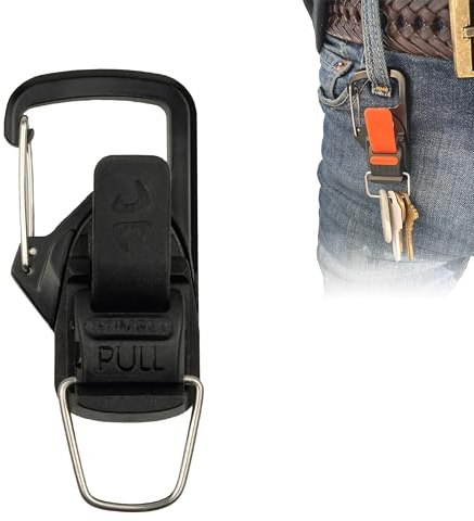8TIMBER Terra Clip Magnetischer Schnellverschluss Schlüsselanhänger - Mühelose Karabiner-Alternative für stilvolles Schlüsselmanagement überall mit schneller und einfacher Magnetlasche, Karabiner und