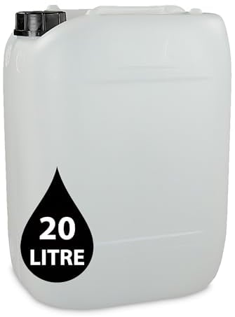 JERRY CAN - UN Approved Stackable Bottle Container + 61mm Tamper Evident Cap | Perfect for Storage of Water Liquids (1, 20L)