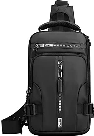 Xmiral Multifunktionale Brusttasche für den Außenbereich, modisch, Schultertasche, wasserdicht, Raumtuch, kleiner Rucksack Zirkeltraining Sporttasche
