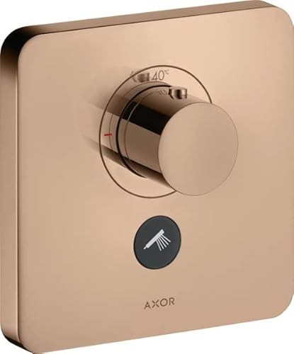 hansgrohe AXOR Starck ShowerSelect Soft Thermostat Highflow Unterputz für 1 Verbraucher und einen zusätzlichen Abgang, 36706300, Farbe: Polished Red Gold